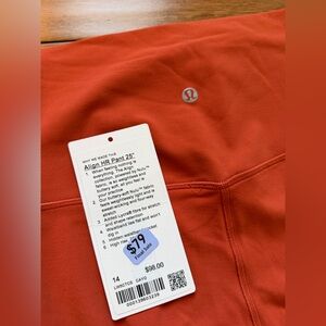Lululemon Align HR Pant 25" in Orange